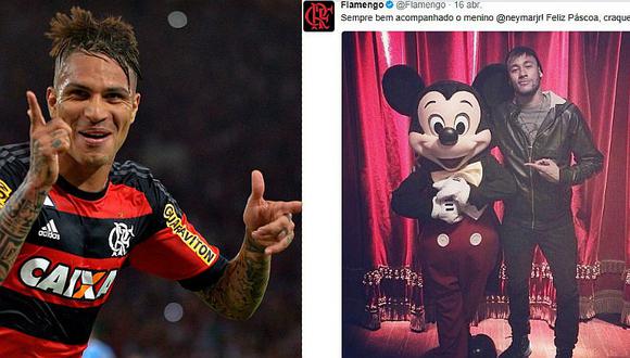 Flamengo quiere juntar a Neymar, Guerrero y Mickey Mouse